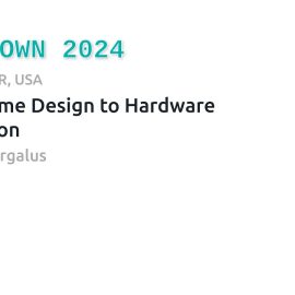 Hardware Affordances Talk – Teardown 2024