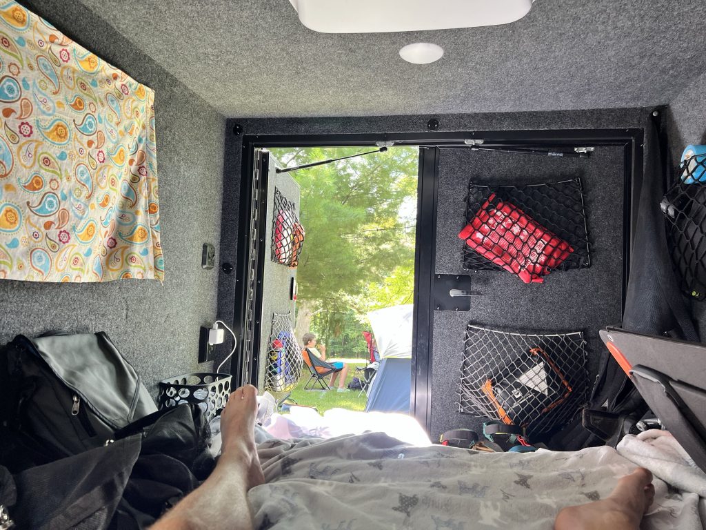 Woke up with a blanket on. That's a first for this trip.