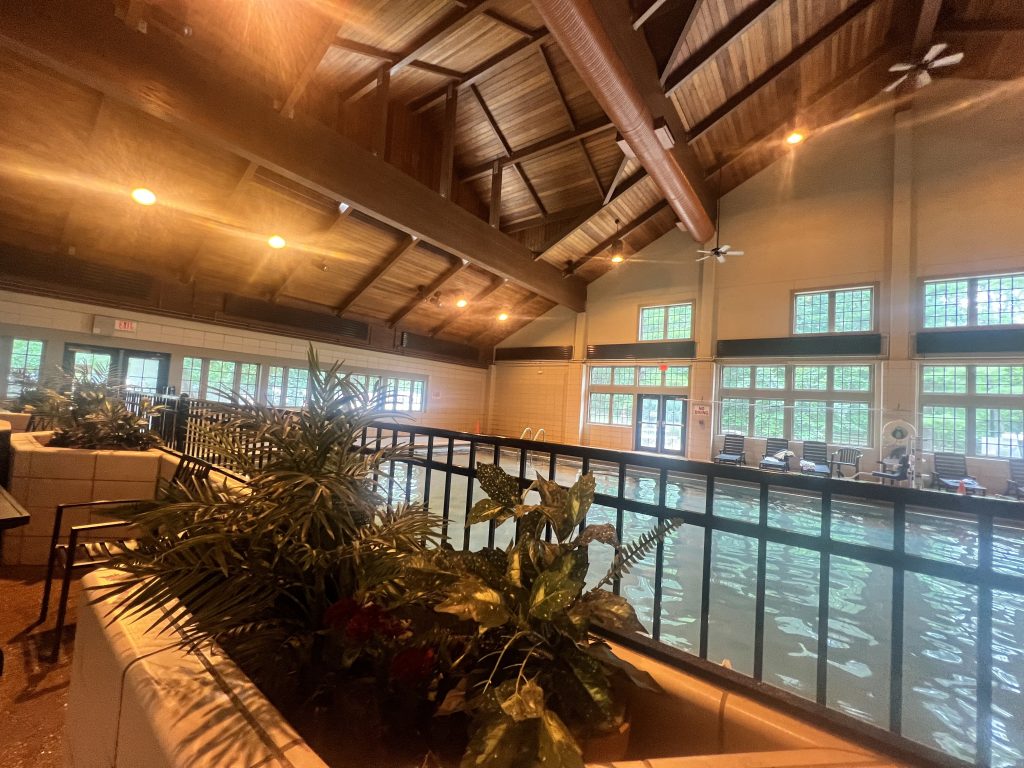 The pool at the lodge. Site of many rounds of "pass Marc."