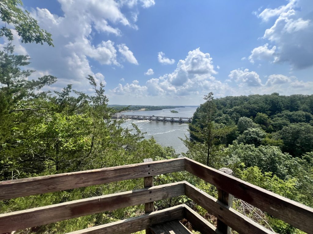 The Illinois River from the top of the rock
