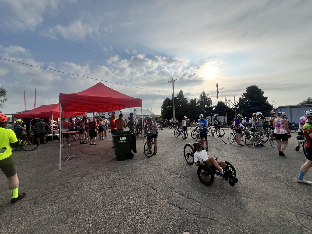 Rolling out of Onawa at sunrise