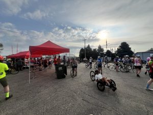 Rolling out of Onawa at sunrise