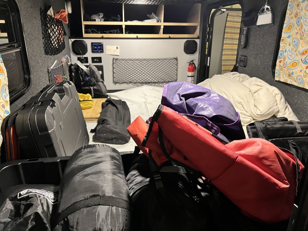 Gear staged in the InTech Flyer Pursue
